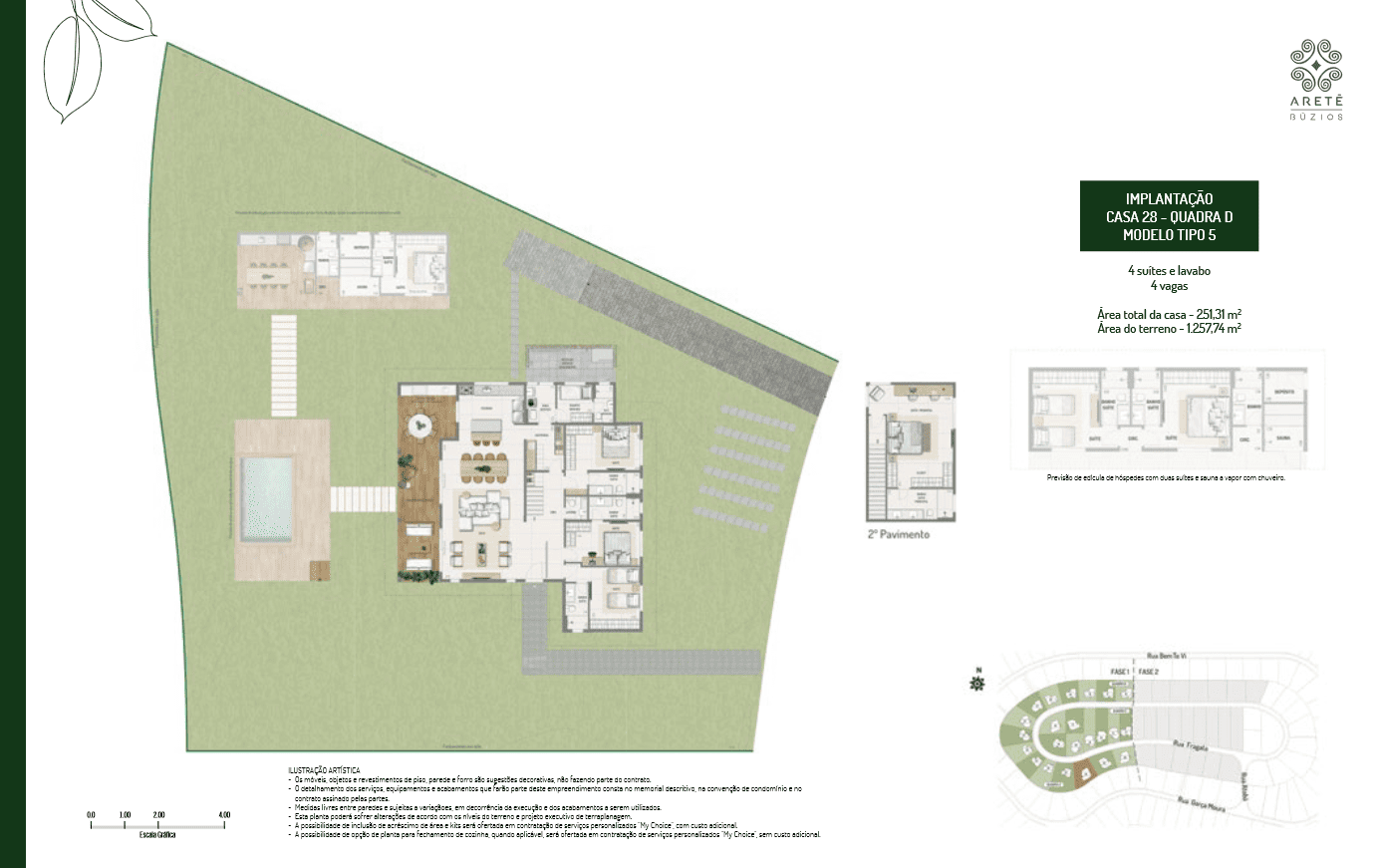 planta implantação vista ybirá aretê búzios casa 28 Qd D T5